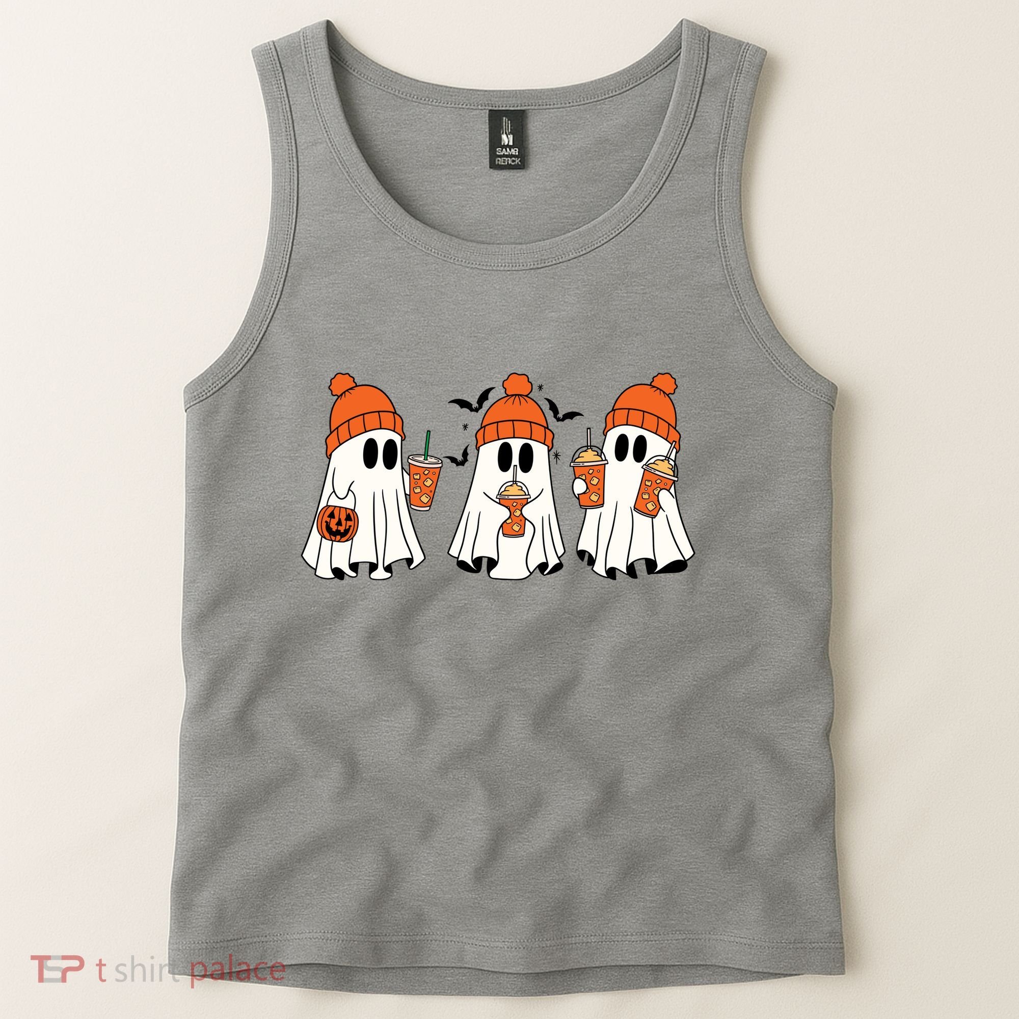 Halloween Coffee Lover Ghost Tank Top
