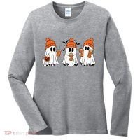Halloween Coffee Lover Ghost Women's Long Sleeve Shirt thumb 0