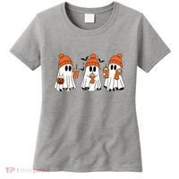 Halloween Coffee Lover Ghost Women's T-Shirt thumb 0