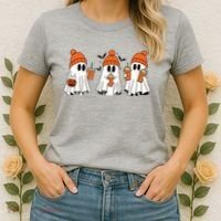 Halloween Coffee Lover Ghost Women's T-Shirt thumb 2