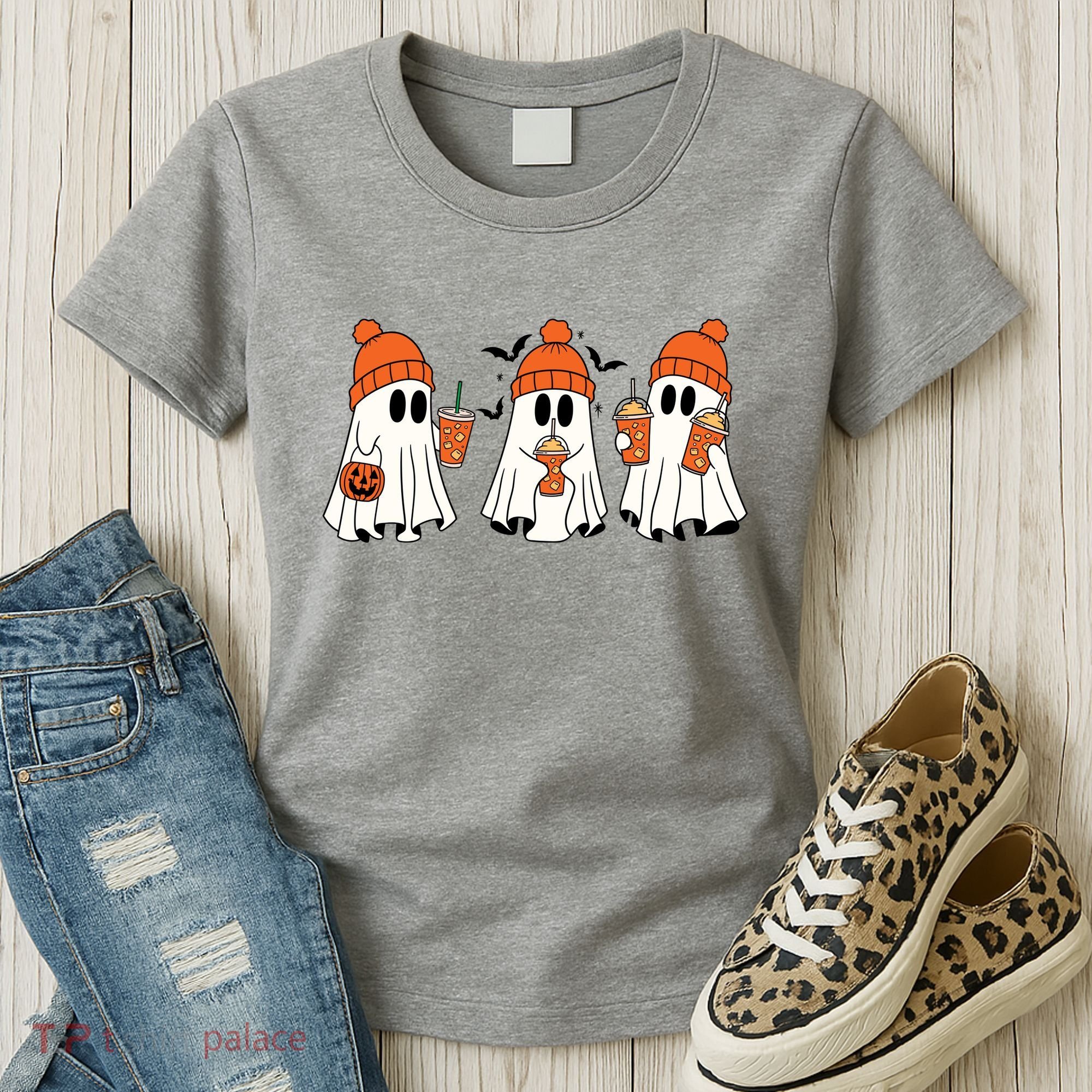 Halloween Coffee Lover Ghost Women's T-Shirt
