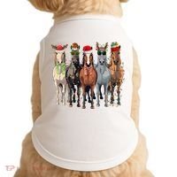 Horse Christmas Lights Holiday Season Xmas Doggie Tank thumb 0
