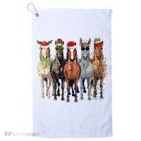 Horse Christmas Lights Holiday Season Xmas Golf Towel thumb 0