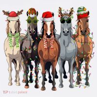 Horse Christmas Lights Holiday Season Xmas Visor thumb 3
