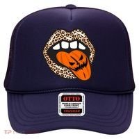 Halloween Cheetah Lips Pumpkin Hat thumb 0