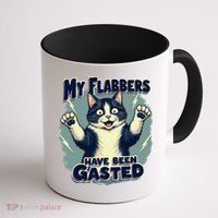 Humor Cat My Flabbers Have Been Gasted Coffee Mug thumb 1