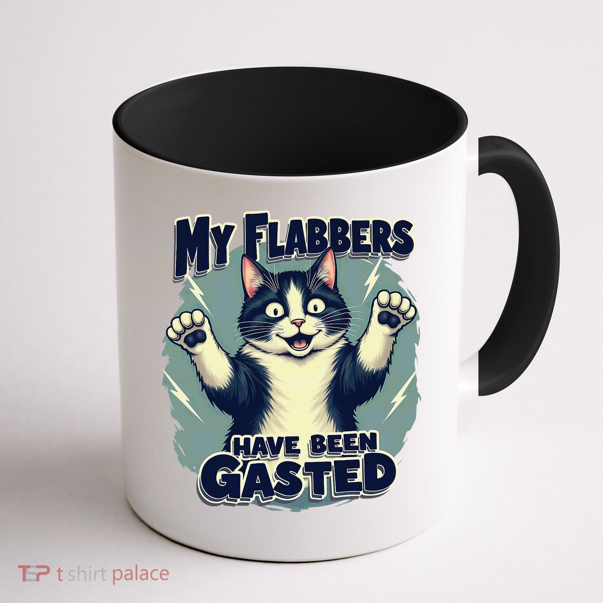 Humor Cat My Flabbers Have Been Gasted Coffee Mug