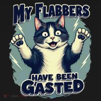 Humor Cat My Flabbers Have Been Gasted Coaster thumb 2