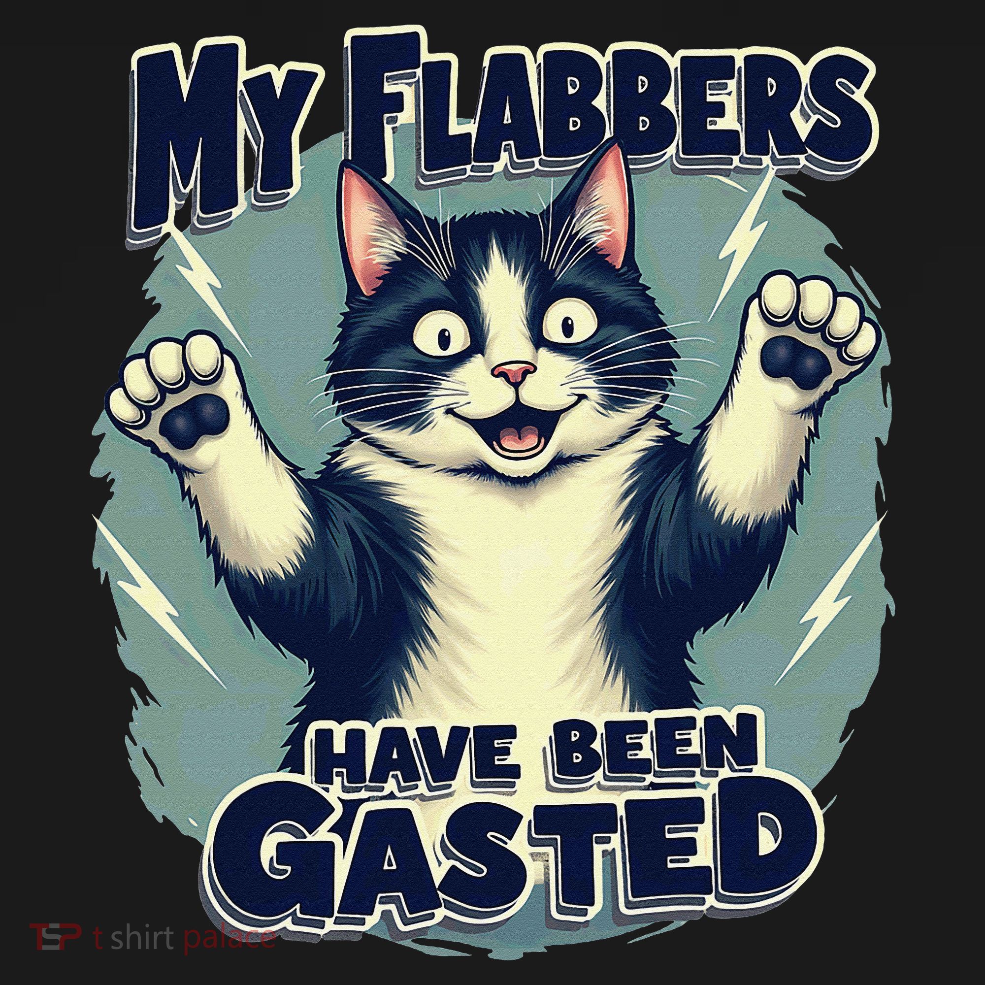 Humor Cat My Flabbers Have Been Gasted Pajama Set