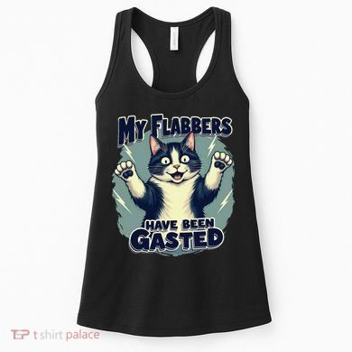Humor Cat My Flabbers Have Been Gasted Women's Tank Top