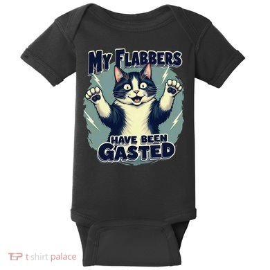 Humor Cat My Flabbers Have Been Gasted Baby Bodysuit