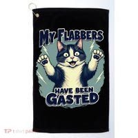 Humor Cat My Flabbers Have Been Gasted Golf Towel thumb 0