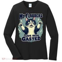 Humor Cat My Flabbers Have Been Gasted Women's Long Sleeve Shirt thumb 0