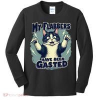 Humor Cat My Flabbers Have Been Gasted Kids Long Sleeve Shirt thumb 0