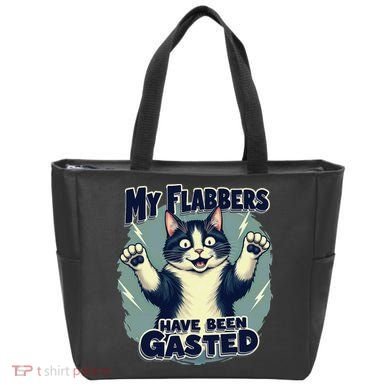 Humor Cat My Flabbers Have Been Gasted Tote Bag