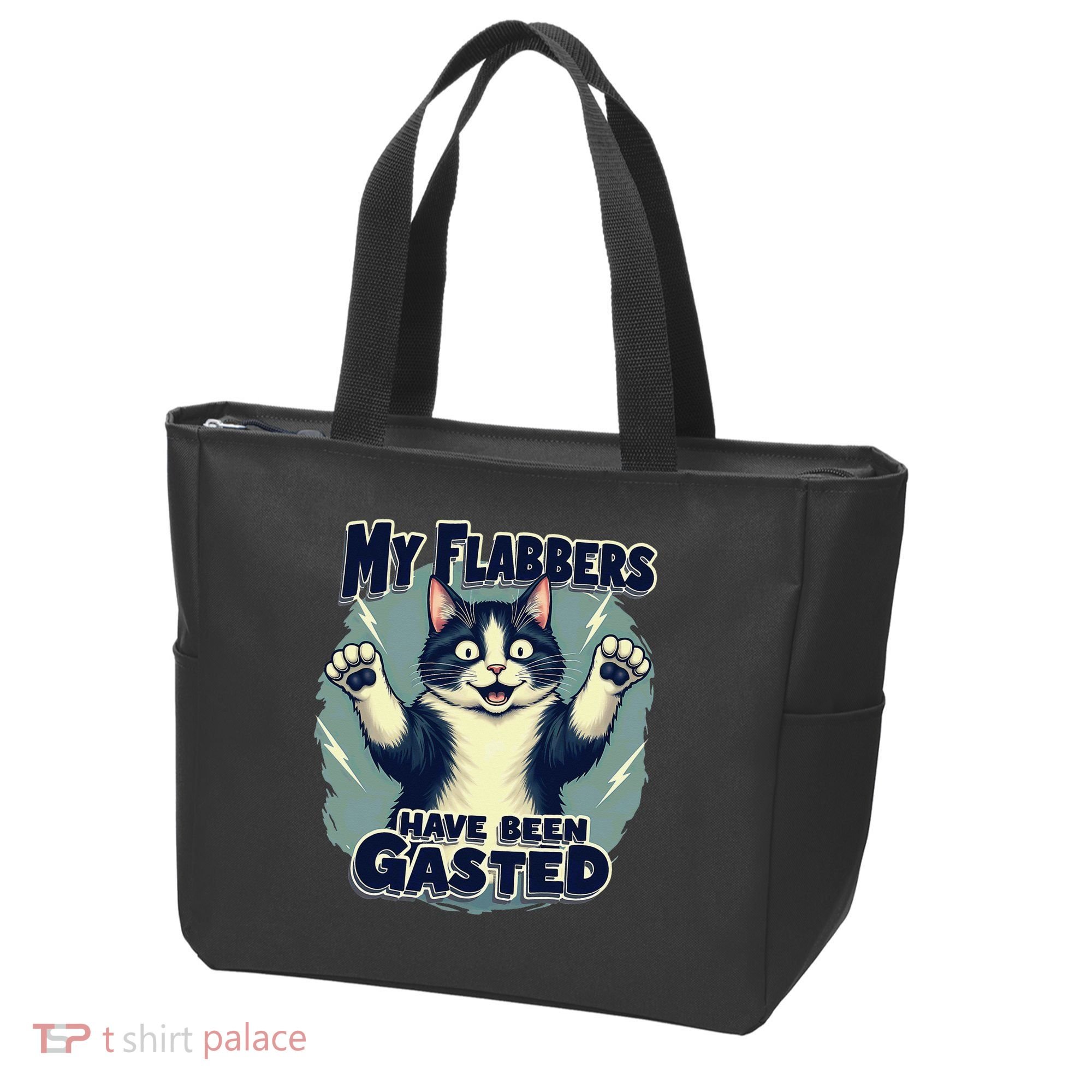 Humor Cat My Flabbers Have Been Gasted Tote Bag