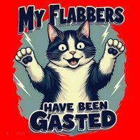 Humor Cat My Flabbers Have Been Gasted Santa Hat thumb 1