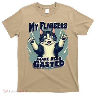 Humor Cat My Flabbers Have Been Gasted T-Shirt