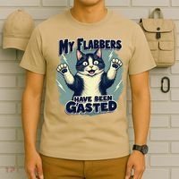 Humor Cat My Flabbers Have Been Gasted T-Shirt thumb 6