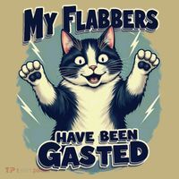Humor Cat My Flabbers Have Been Gasted T-Shirt thumb 7