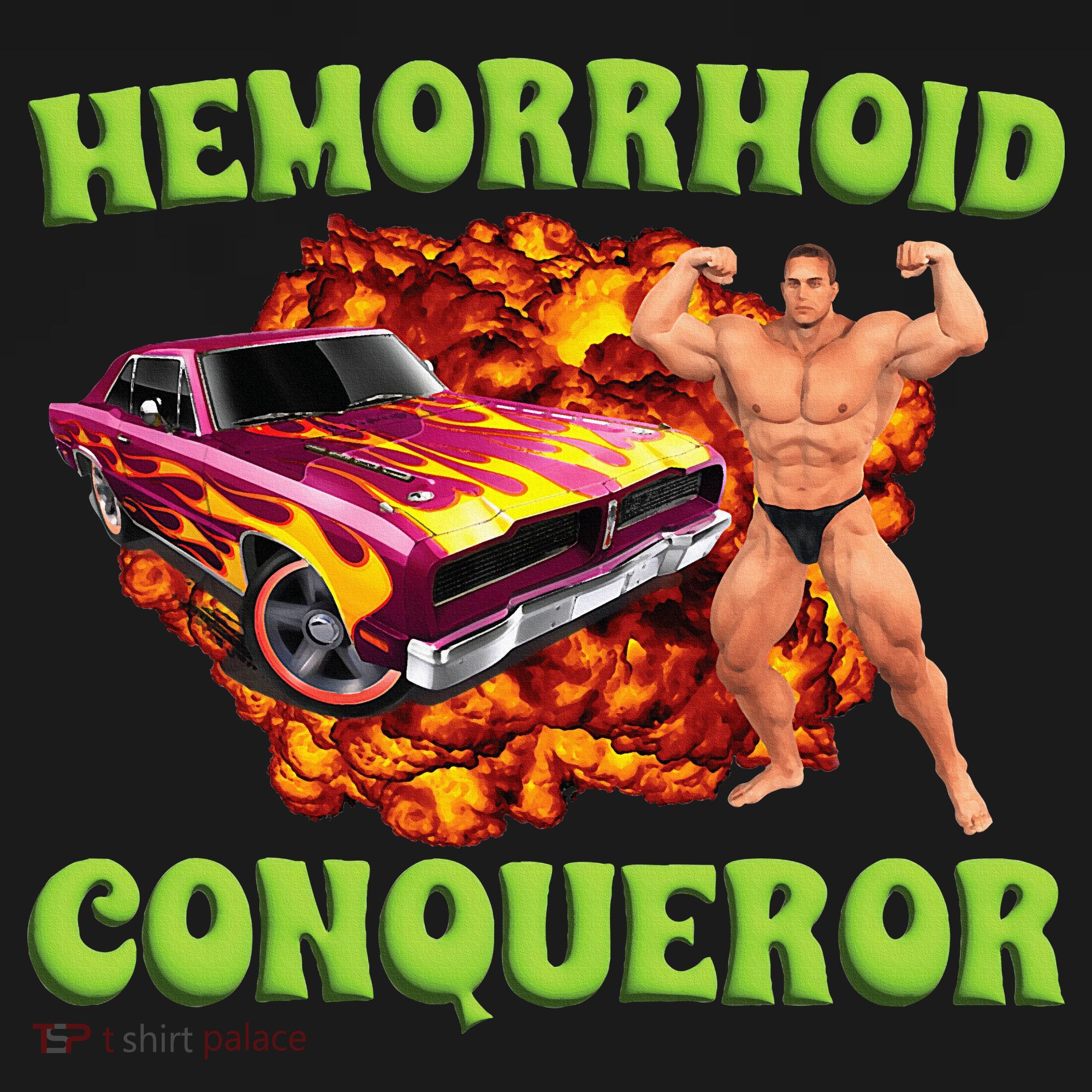 Hemorrhoid Conqueror Meme Weird Offensive Cringe Joke Hoodie