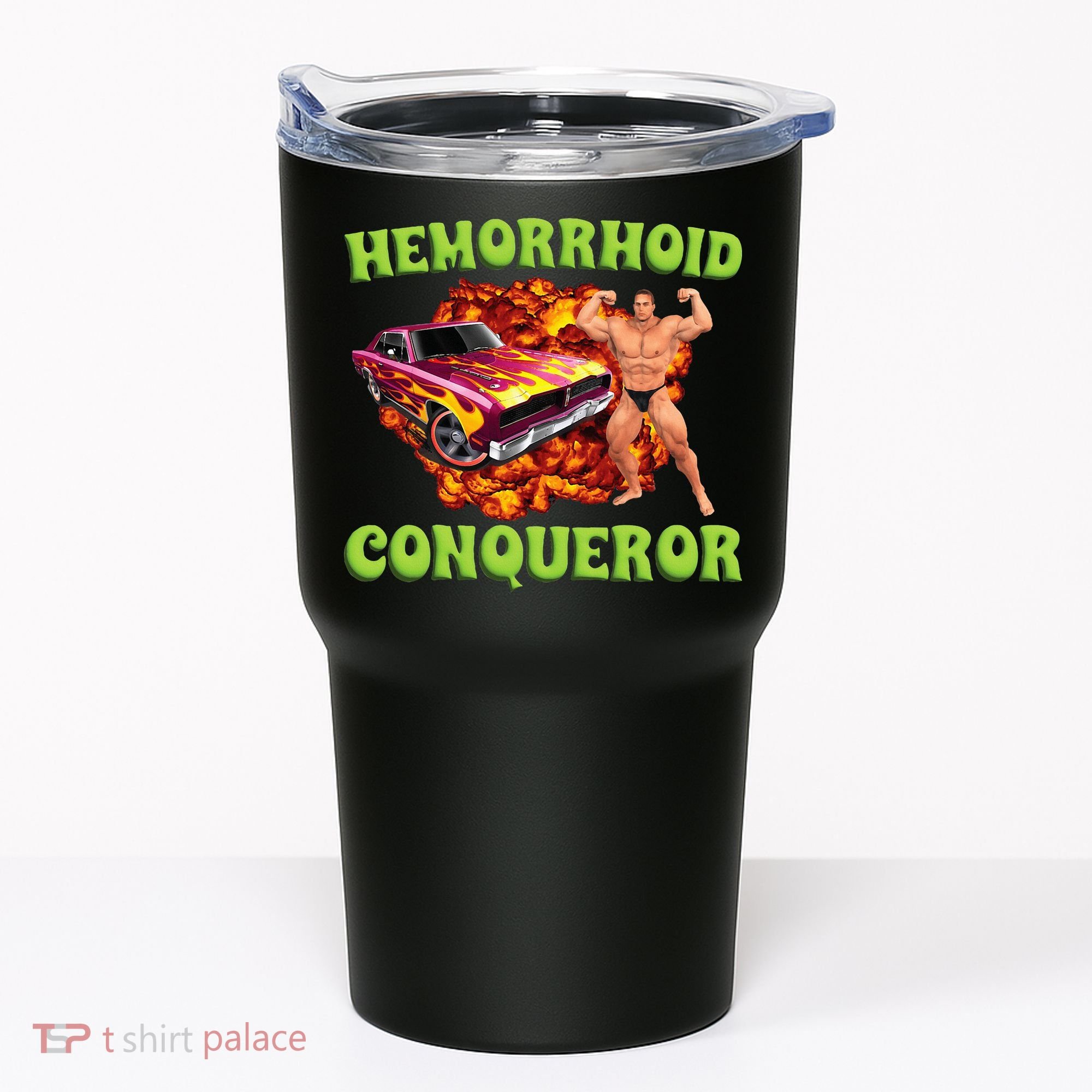 Hemorrhoid Conqueror Meme Weird Offensive Cringe Joke Tumbler