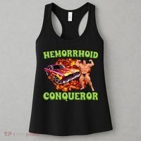 Hemorrhoid Conqueror Meme Weird Offensive Cringe Joke Women's Tank Top thumb 3