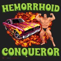 Hemorrhoid Conqueror Meme Weird Offensive Cringe Joke Hat thumb 2