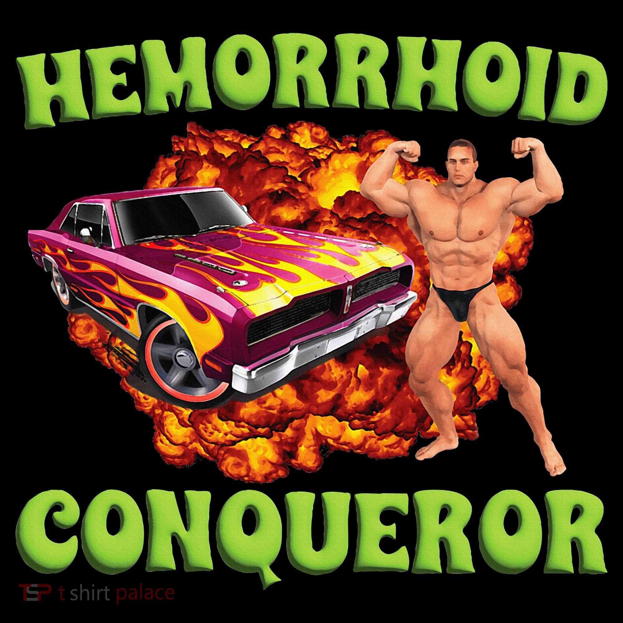 Hemorrhoid Conqueror Meme Weird Offensive Cringe Joke Kids Sweatshirt