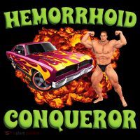 Hemorrhoid Conqueror Meme Weird Offensive Cringe Joke Kids Long Sleeve Shirt thumb 2