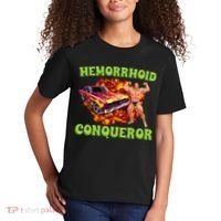 Hemorrhoid Conqueror Meme Weird Offensive Cringe Joke Kids T-Shirt thumb 2