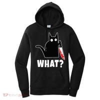 Halloween Costume Murderous Cat Bloody Knife Women's Hoodie thumb 0