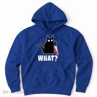 Halloween Costume Murderous Cat Bloody Knife Hoodie thumb 0