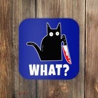 Halloween Costume Murderous Cat Bloody Knife Coaster thumb 0