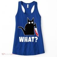 Halloween Costume Murderous Cat Bloody Knife Women's Tank Top thumb 0
