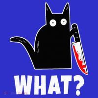 Halloween Costume Murderous Cat Bloody Knife Women's Tank Top thumb 5