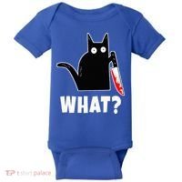 Halloween Costume Murderous Cat Bloody Knife Baby Bodysuit thumb 0