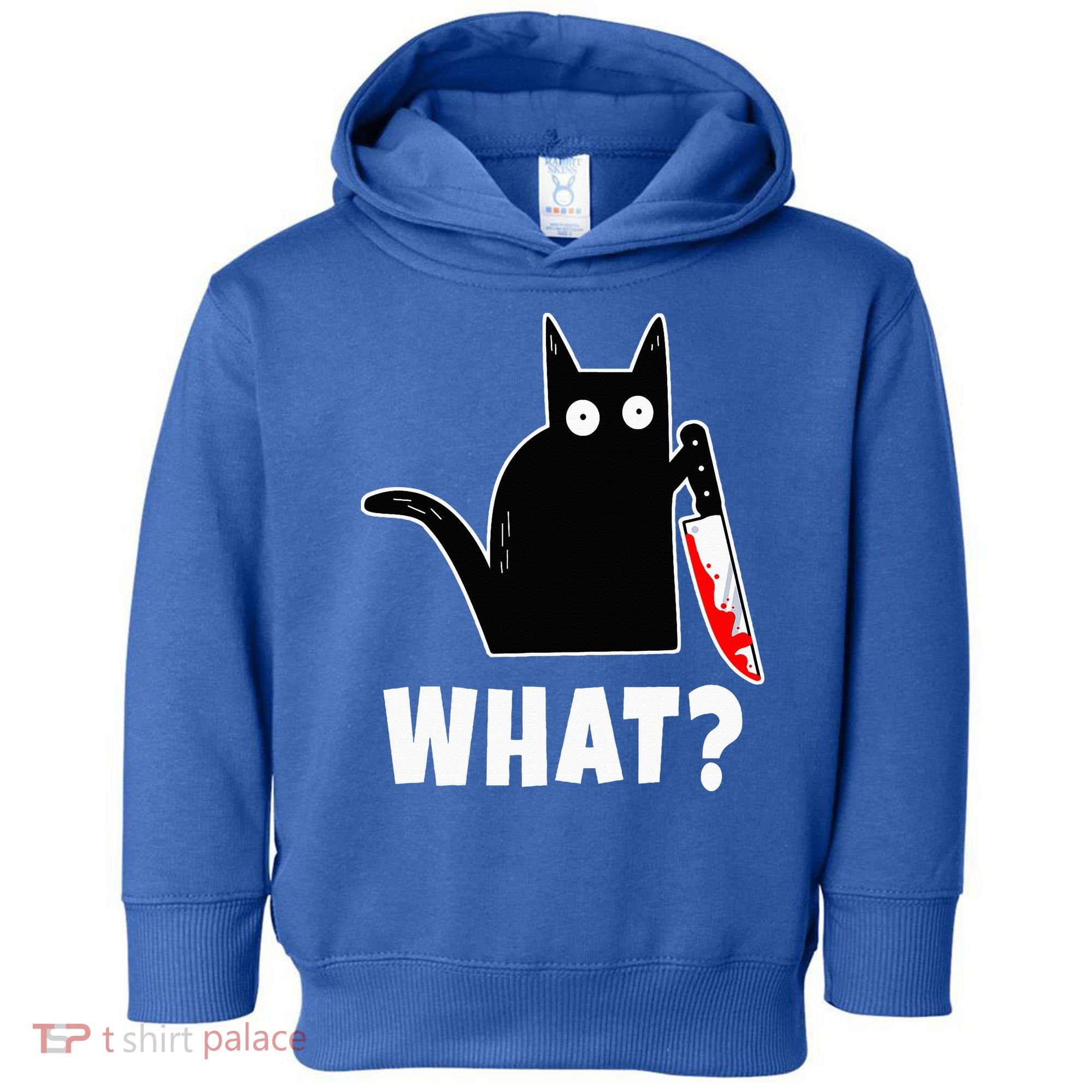 Halloween Costume Murderous Cat Bloody Knife Toddler Hoodie