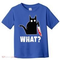 Halloween Costume Murderous Cat Bloody Knife Toddler T-Shirt thumb 0