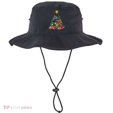 Hotrods Classic Muscle Car Christmas Tree Bucket Hat
