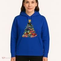 Hotrods Classic Muscle Car Christmas Tree Hoodie thumb 5