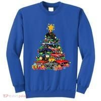 Hotrods Classic Muscle Car Christmas Tree Sweatshirt thumb 0