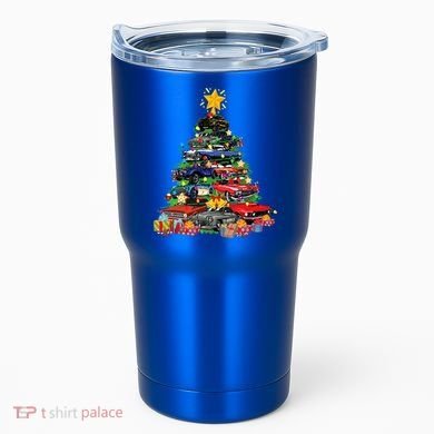 Hotrods Classic Muscle Car Christmas Tree Tumbler