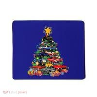 Hotrods Classic Muscle Car Christmas Tree Mousepad thumb 0