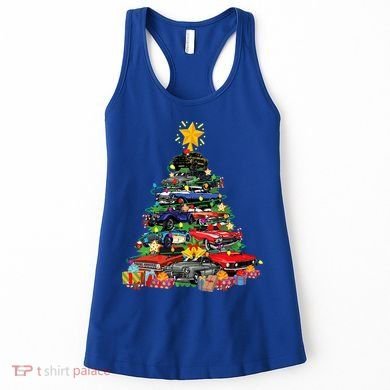 Hotrods Classic Muscle Car Christmas Tree Women's Tank Top