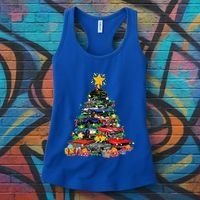 Hotrods Classic Muscle Car Christmas Tree Women's Tank Top thumb 3