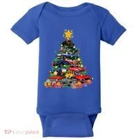 Hotrods Classic Muscle Car Christmas Tree Baby Bodysuit thumb 0