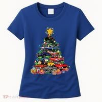 Hotrods Classic Muscle Car Christmas Tree Women's T-Shirt thumb 0