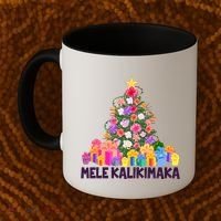 Hawaiian Christmas Mele Kalikimaka Tropical Flower Tree Coffee Mug thumb 2