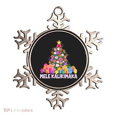 Hawaiian Christmas Mele Kalikimaka Tropical Flower Tree Ornament